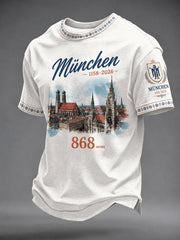 Herren München Stadt gründungsfest Print Casual T-Shirt