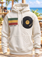 Herren-Reggae-Kultur Übergroßer Schulter-Hoodie mit Taschen