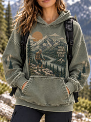 Frauen Wilderness Trail Print Hike Lovers Hoodies