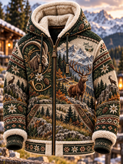 Herren-Flanelljacke im Jagdstil