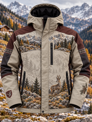 Herren-Kapuzenpullover mit Reißverschluss – Jagdsaison-Design