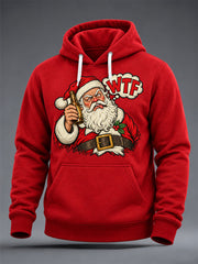 Herren-Weihnachts-Pullover mit übergroßem, abfallendem Schulterbereich und Taschen
