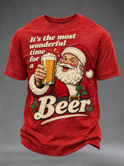 Herren-Weihnachtsdruck-T-Shirt
