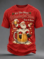 Herren-Weihnachtsdruck-T-Shirt