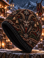 Krampus-Druck Freizeit-Strickmütze