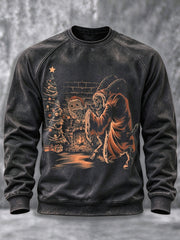 Herren-Krampus-Grafik-Sweatshirt