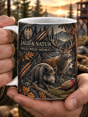 Jagdsaison-Gedenkgrafik-Becher