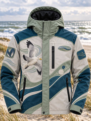 Herren Coastal Art Hartschalenjacke