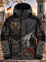 Herren-Gedenk-Shelljacke mit langen Ärmeln für Veteranen